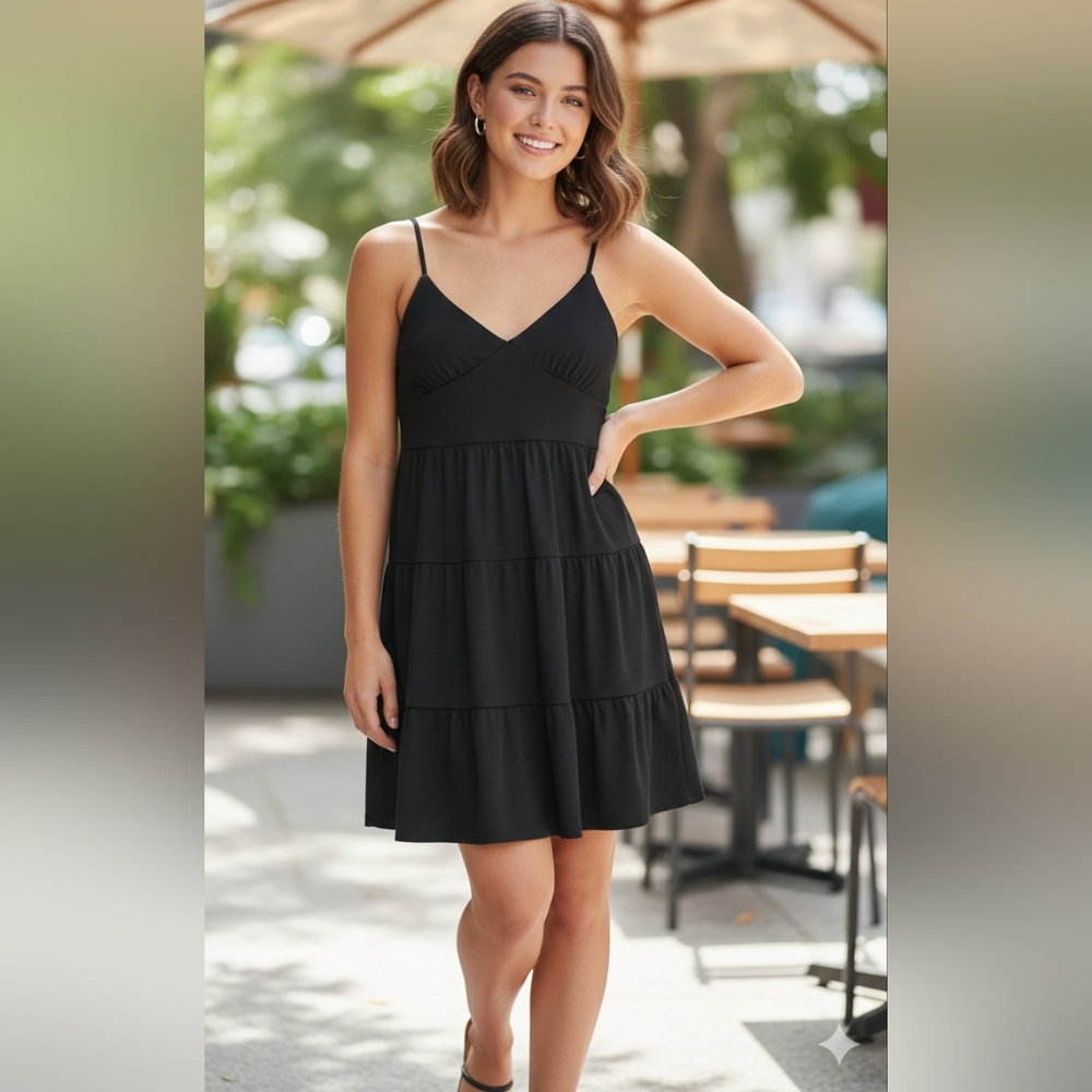 No Boundaries Black Mini Dress